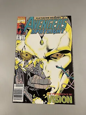 Buy Avengers Spotlight #40 KEY WHITE VISION (WANDAVISION) 1ST Print 1991 DISNEY PLUS • 16.22£