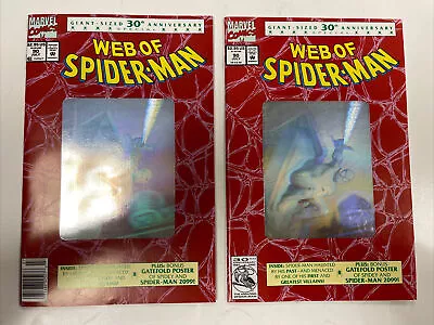 Buy Web Of Spider-Man #90 1st Appearance 2099 (Posters INTACT) DIRECT & Newsstand • 16.04£
