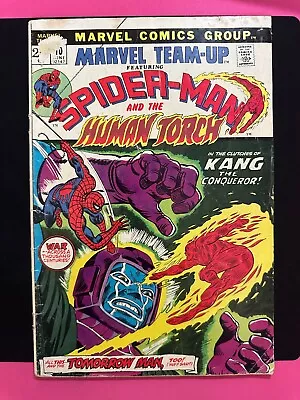 Buy Marvel Team Up Featuring Spider-Man And The Human Torch #10 1973 Kang • 6.32£