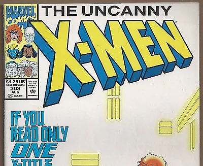 Buy The Uncanny X-MEN #303 Jean Grey, Jubilee, Kitty Pryde From Aug. 1993 In Fine NS • 6.40£