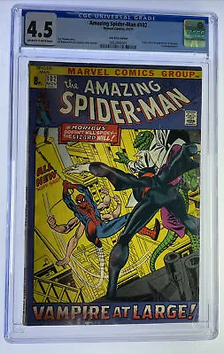 Buy Amazing Spider-Man #102 CGC 4.5 Marvel Comic Nov 1971 2nd App Origin Of Morbius • 194.95£