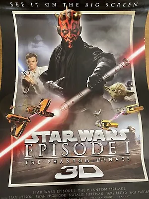 Buy Star Wars Episode I The Phantom Menace 3D Release 13.5” X 20” Promotional Poster • 5£