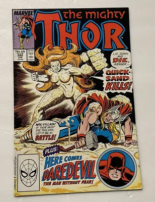 Buy The Mighty Thor #392 June 1988 Marvel Comics Newsstand 1st Quicksand Daredevil • 6.36£