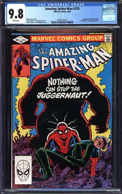Buy Amazing Spider-man #229 Cgc 9.8 White Pages // Juggernaut Appearance 1982 • 311.69£