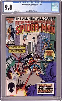Buy Spectacular Spider-Man Peter Parker #118 CGC 9.8 1986 4366912006 • 65.33£