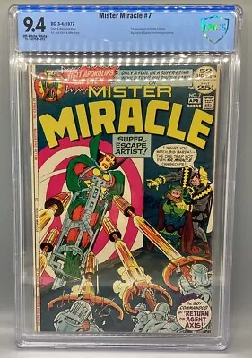 Buy Mister Miracle #7 - DC - 1972 - CBCS 9.4 - 1st App Of Hoogin & Kanto • 134.40£