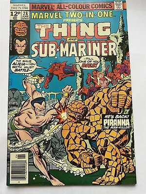 Buy MARVEL TWO-IN-ONE #28 The Thing UK Price Marvel Comics 1977 VG • 2.95£
