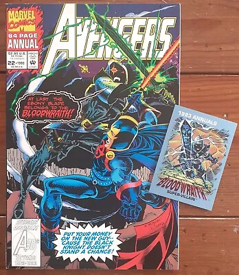 Buy The Avengers Annual 22, With Free Bloodwraith Card, Marvel Comics, May 1993, Vf • 7.99£