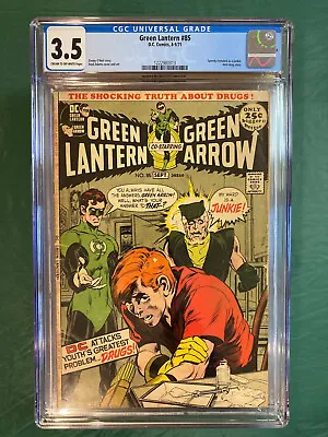 Buy Green Lantern #85 CGC 3.5 Speedy Revealed Junkie Anti-drug Story Key 1971 DC • 165.56£