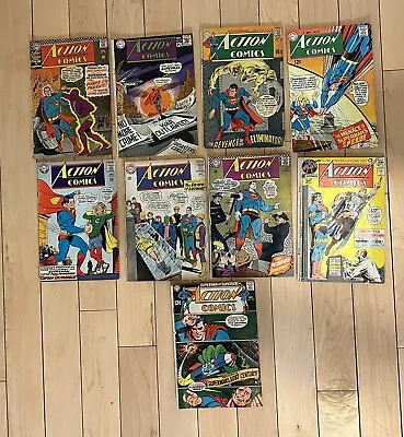 Buy Action Comics Lot Of 9 Silver Age DC Comics 1960s - Low Grade Comics • 35.58£
