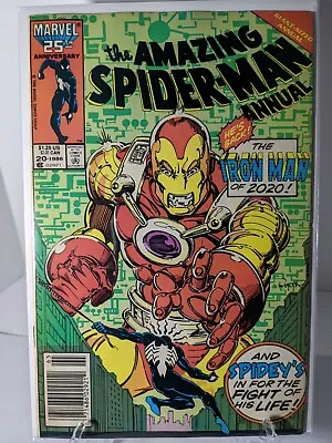 Buy Amazing Spider-Man Annual #20 (1986) Newsstand. First Cover Iron Man 2020 12 PIC • 8.75£