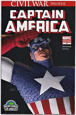Buy Captain America #25 Cassaday Wizard World Variant Wwla Nm Civil War Death Movie • 12.95£