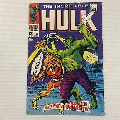 Buy The Incredible Hulk #103 1968 FN+ Cent Copy • 54£
