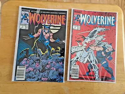 Buy Wolverine # 1 And # 2 - Newsstand - First As Patch (Marvel 1988) • 67.96£