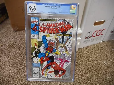 Buy Amazing Spiderman 340 Cgc 9.6 Marvel 1990 1st Appearance Of Femme Fatales WHTE P • 47.39£