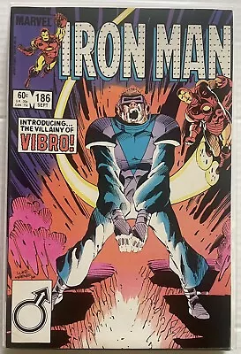 Buy IRON MAN #186 Marvel 1985 1st App VIBRO • 8.04£
