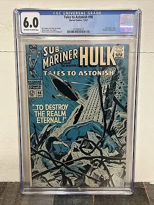 Buy Tales To Astonish #98 Marvel Comics Plunderer Appearance CGC 6.0 • 71.95£