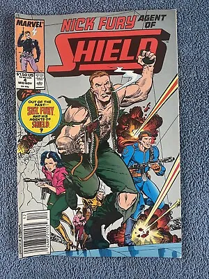 Buy NICK FURY AGENT OF S.H.I.E.L.D. #4 (Marvel, 1989) SHIELD ~ Newsstand Variant • 3.96£