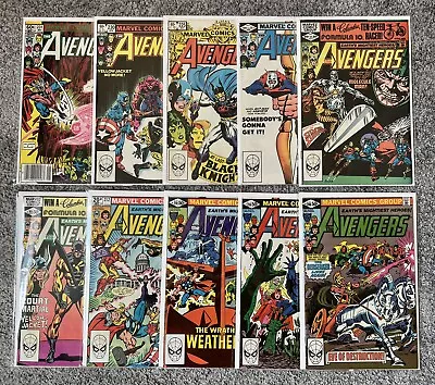 Buy The Avengers Comic Bundle (Vol 1) 10 Vintage Books - Issues Between #208-#231 • 20£