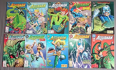 Buy Aquaman #10 11 12 13 14 15 16 17 18 19 Peter David 1994 Series Bundle Lot Run • 21.95£