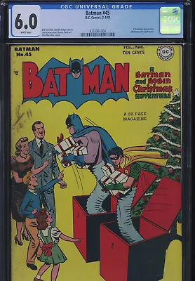 Buy BATMAN #45 - CGC-6.0 - WP - Christmas Cover - Catwoman - Golden Age • 759.54£