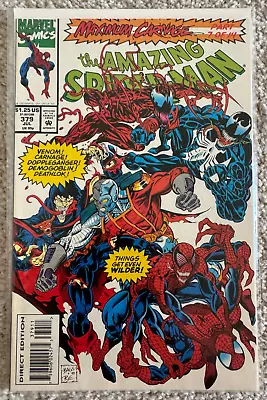 Buy Amazing Spider-Man #379 Marvel Comics July 1993 Maximum Carnage Venom Deathlok • 11.93£