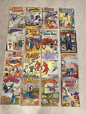 Buy Lot Of 16 Comics Low Grade Silver Age DC Superman Action Flash Superboy 1960s • 799.52£