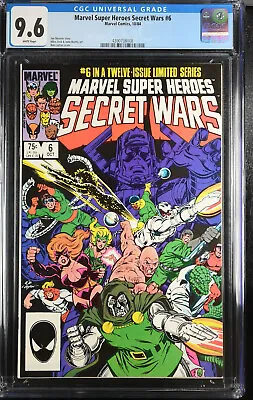 Buy Marvel Super Heroes Secret Wars #6 Bob Layton Cover Art CGC 9.6 • 63.73£