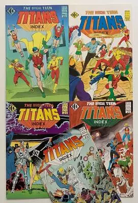 Buy Official Teen Titans Index #1 To #5 Complete (DC Marvel 1985) NM / NM- Condition • 49£