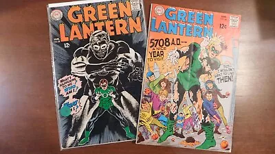 Buy Green Lantern #58 And #66 (1968 & 69)  2 Silver Age DC Comics! VG/FN • 31.62£