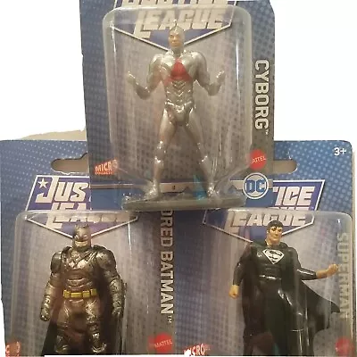 Buy New DC COMICS Micro Collection JUSTICE LEAGUE Cyborg  Batman Superman Figurines • 14.34£