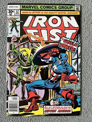 Buy Iron Fist 12 (1977) Captain America App, Cents VFN Bagged & Boarded • 15.75£