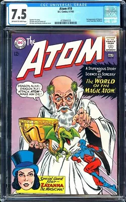 Buy Atom #19 CGC 7.5 (1965) 1st Zatanna Cover & 2nd Appearance! KEY ISSUE! L@@K! • 316.62£