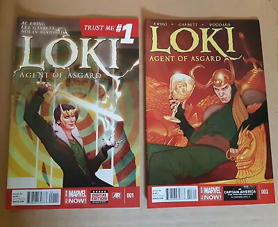 Buy Marvel Comics LOKI AGENT OF ASGARD #1 #3, 201 Disney ~ HIGH GRADE, Thor • 31.59£