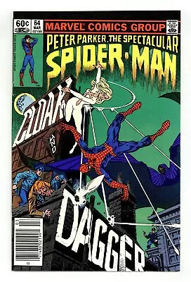 Buy Spectacular Spider-Man Peter Parker #64N VG+ 4.5 1982 • 73.29£