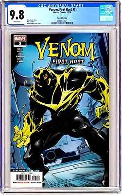 Buy Marvel VENOM FIRST HOST (2018) #3 2nd Print KEY 1st SLEEPER Cover CGC 9.8 NM/MT • 185.26£