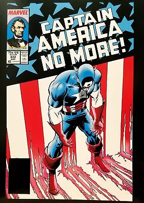 Buy Captain America #332 12x16 FRAMED Art Poster Print By Mike Zeck, Marvel Comics • 33.16£