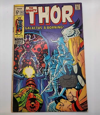 Buy Thor (1966) #162 FN (6.0) Galactus Appearance Kirby Cover & Art • 116.62£