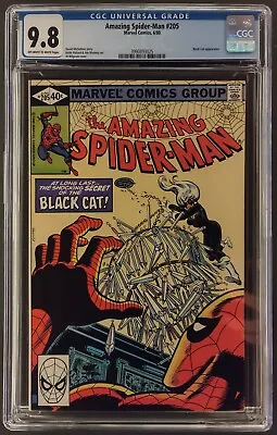 Buy Amazing Spider-man #205 Cgc 9.8 Marvel Comics 1980 - Early Black Cat Appearance • 255.84£
