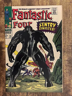 Buy Fantastic Four #64 - STUNNING NEAR MINT 9.2 NM - 1st App Kree Sentry - Marvel • 21.69£