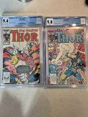 Buy Thor #339 CGC NM/M 9.8 White Pages  Thor #338 CGC 9.4 Off White Pages BOTH • 79.62£