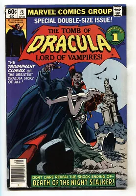 Buy TOMB OF DRACULA #70--LAST ISSUE--MARVEL--HORROR--comic Book • 21.23£