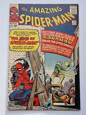 Buy Amazing Spider-man #18 Vg (4.0) November 1964 1st Ned Leeds Marvel Comics ** • 299.99£
