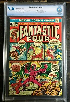 Buy Fantastic Four #140 1973 Origin Of Annihilus CBCS 9.6  • 340£
