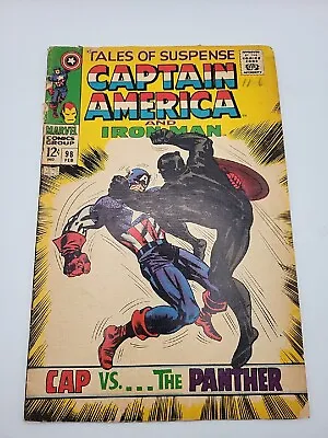 Buy Tales Of Suspense #98 Vg+ Early Black Panther! 2nd Whiplash! 1968 Silver Age! • 39.97£