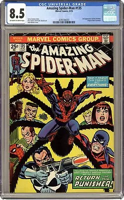 Buy Amazing Spider-Man #135 CGC 8.5 1974 4290186003 • 248.19£