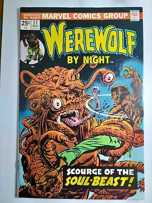 Buy 1975 Werewolf By Night 27 VF.First App.Glitternight.Gil Kane Cover.Cent Copy. • 25.77£
