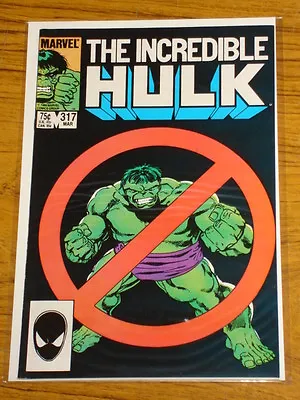 Buy Incredible Hulk #317 Vol1 Marvel Comics March 1986 • 6.99£