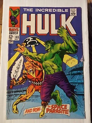 Buy Incredible Hulk No. 103 (1968) 🔑 First Space Parasite ~severin Art • 31.78£