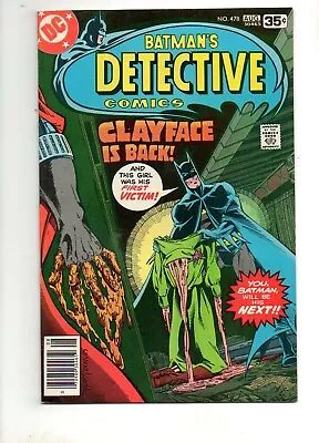 Buy Detective Comics #478 1ST NEW CLAYFACE By MARSHALL ROGERS! BATMAN 1978 NM- 9.2! • 39.52£